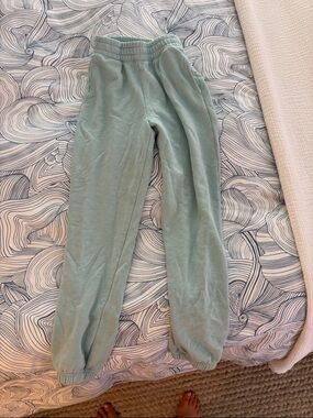 American Eagle Outfitters Light Sage Green Size XXS Boyfriend Jogger